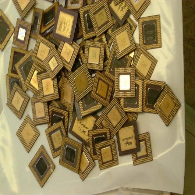 Cpu Ceramic Processor Gold Pin Scrap