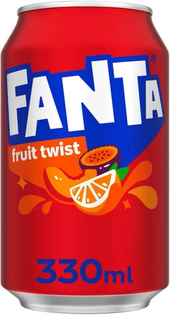 Fanta Fruit Twist 330ml - Vibrant fruit blend
