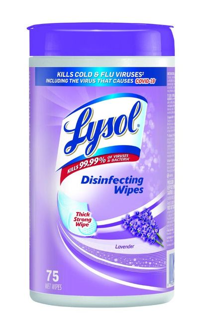 Lysol Dual Action Disinfecting Wipes Citrus 75 Ct