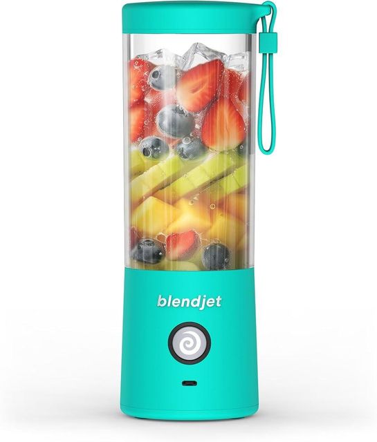BlendJet V2 Portable Blender with fruits