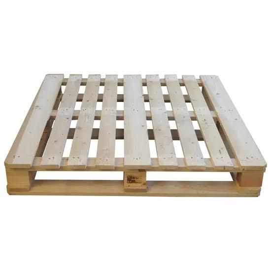 Warehouse with Euro Wooden Pallets stacked