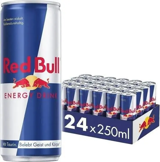 RedBull Energy Drink 250ml Can front view