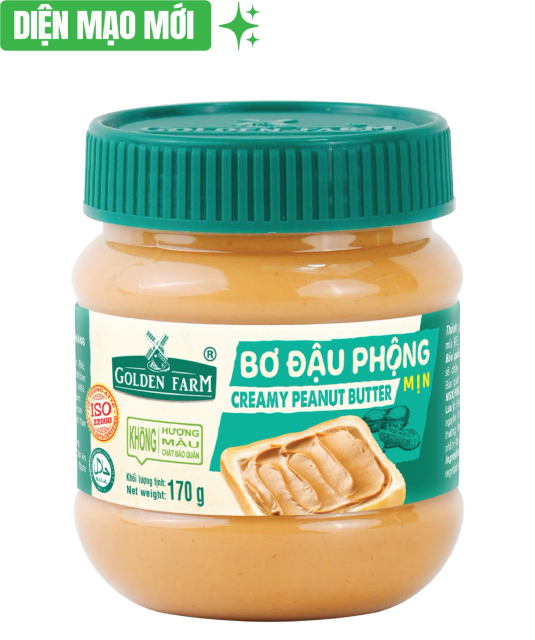 Golden Farm Smooth Peanut Butter Jar