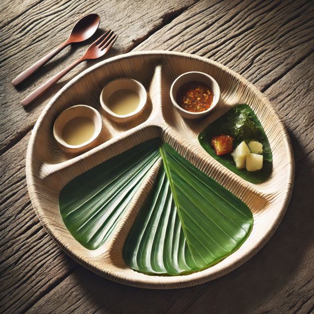 Compartment Areca Leaf Plate