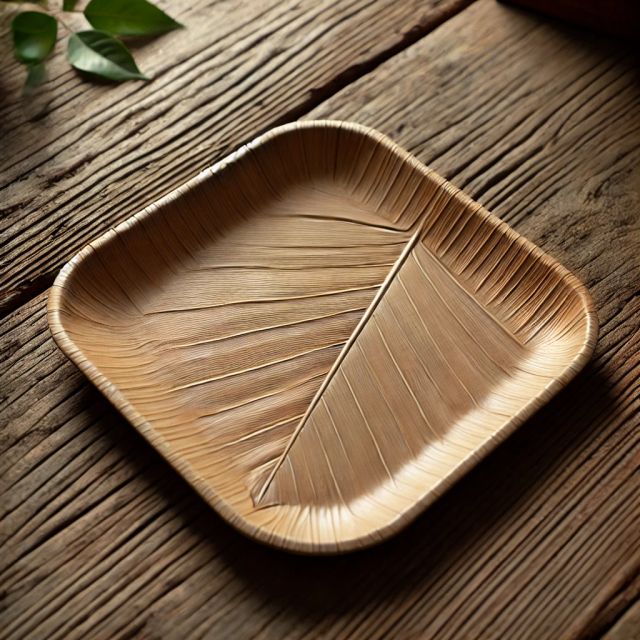Square Areca Leaf Plate