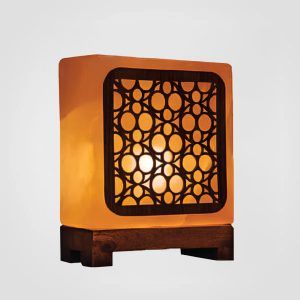 Himalayan Salt 3D Wooden Sheet Lamp