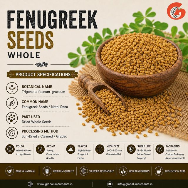 Whole Premium Quality Fenugreek Seeds