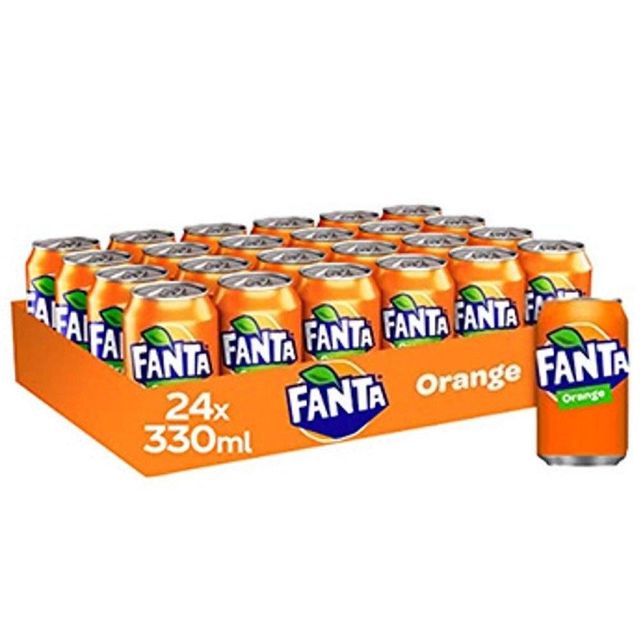 Fanta Orange Bottles Display