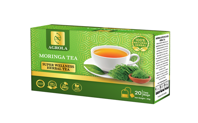 Agrola Ceylon Moringa Herbal Tea - Packaging Detail