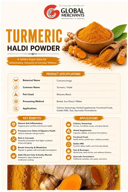 Turmeric Powder 100% Pure Indian Origin Food Grade Bulk Supply