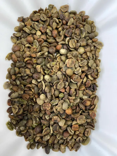 Close-up of roasted coffee beans from Vietnam