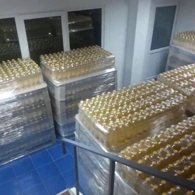 Rapeseed Oil in Glass Jar