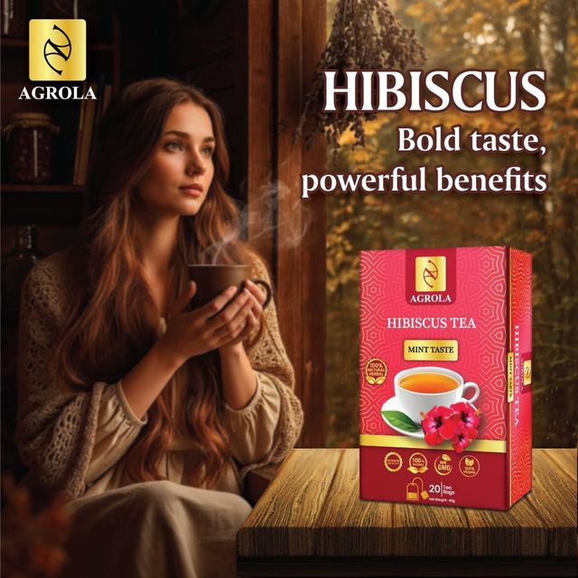 Agrola Ceylon Hibiscus Spearmint Herbal Tea