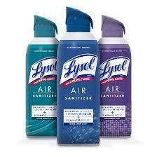 Lysol Air Sanitizer Spray - Side View