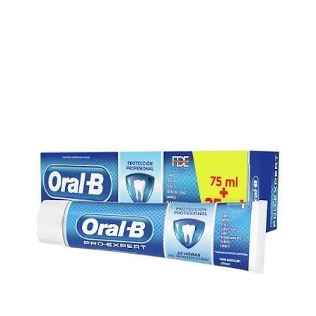 Oral B Pro Expert Toothpaste packaging and branding side view