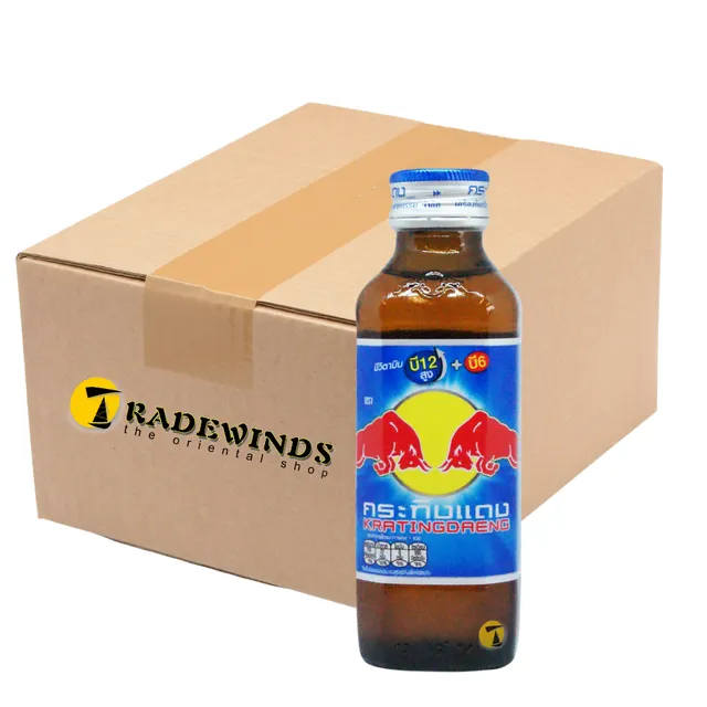 Krating Daeng Thai Red Bull Label and Packaging