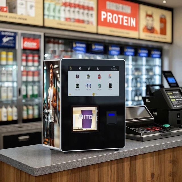 Smart touchscreen display of vending machine