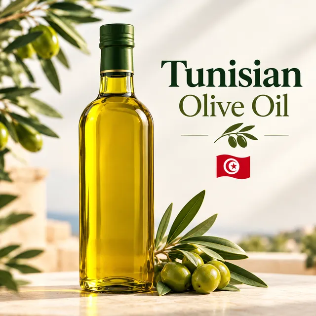 Bottle of Premium Tunisian Olive Oil