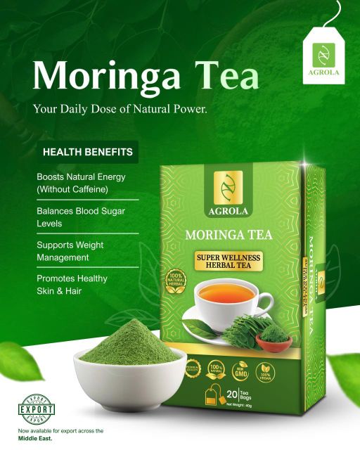 Agrola Ceylon Moringa Herbal Tea - Natural Ingredients