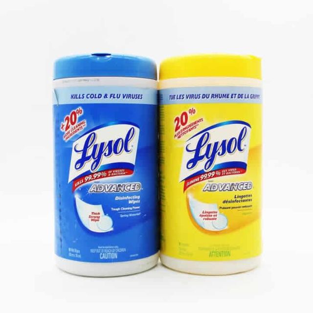 Lysol Dual Action Disinfecting Wipes - Citrus Scented