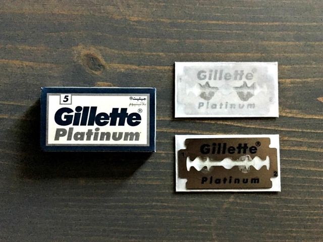 Gillette 7 O'Clock Super Platinum Black Double Edge Razor Blade