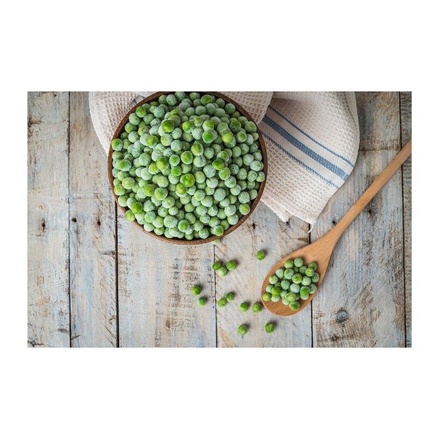 Canned Green Peas with Label