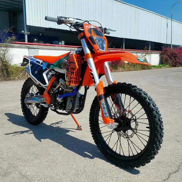 NEW KEWWS Enduro Dirt Bike with suspension detail