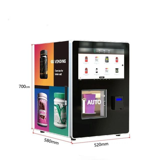 Supplement pods or containers in vending machine