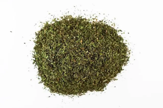 Fresh spearmint leaves bundle