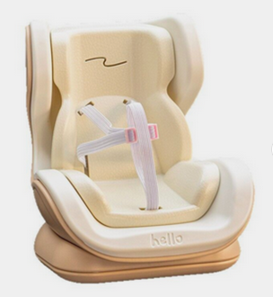 Child car seat with baby