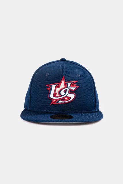 Custom Navy 59FIFTY-Style Fitted Baseball Cap front view