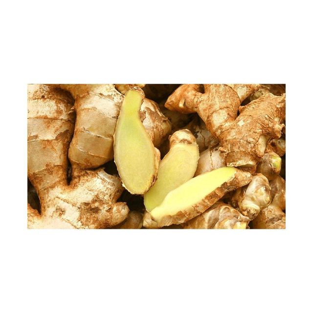 Fresh ginger in commercial packaging