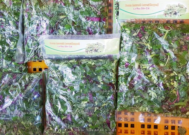 Frozen Biteku Amaranth Leaves