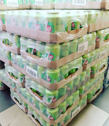 7UP Soft Drink in Bulk Packaging