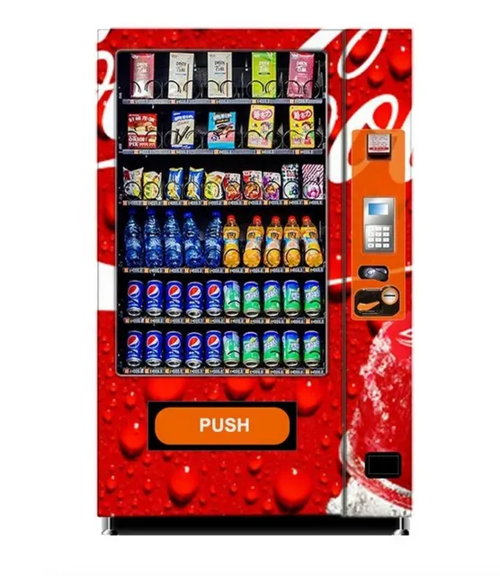 Touch Screen Coke Vending Machine front view