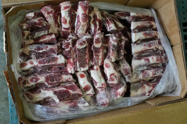 Slices of premium pork meat