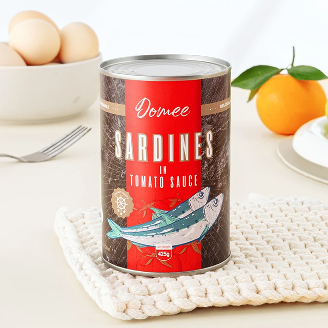Canned sardines in tomato sauce, BRC/HACCP & Halal certified