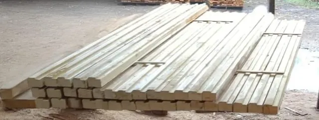 Finished teakwood door frame ready for installation
