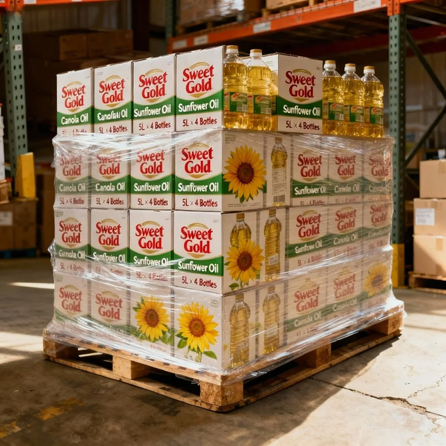 Sunflower Oil in Glass Jar