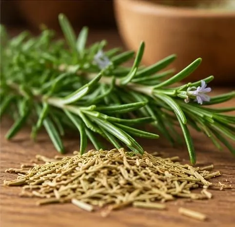 Bottle and presentation of Rosemary Leaves Oil Distilled product