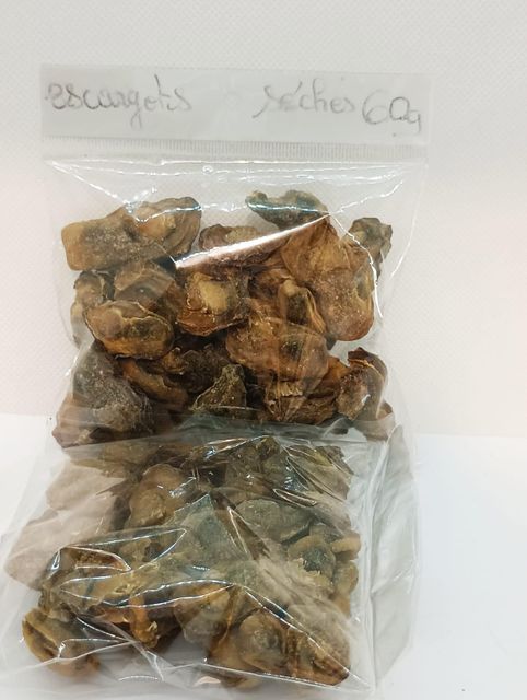 Dried Snail Meat in Packaging