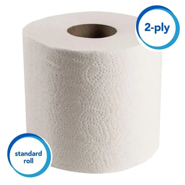 Scott Essential Standard Roll Toilet Paper side packaging detail