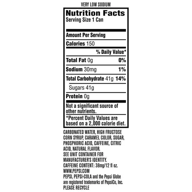 Packaged Pepsi Soda 12 oz Cans Case