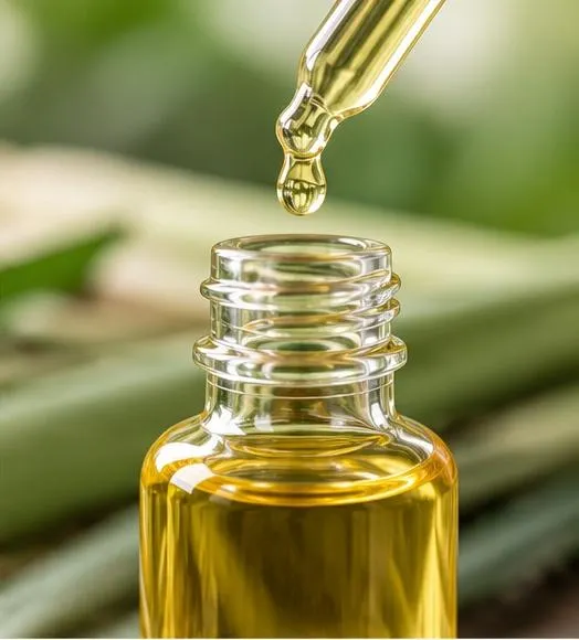 Bottled Lemongrass oil ready for shipping and packaging