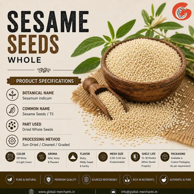 Indian Sesame Seeds - Natural & Hulled