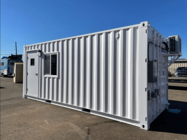 Door and entry of refurbished office container