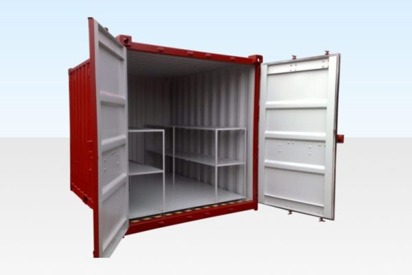 Side view of 10ft Bunded Storage Container