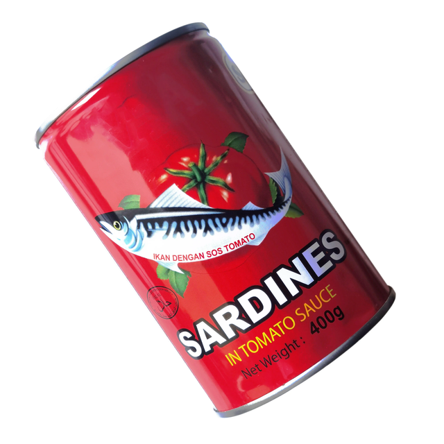 Packaged sardine in tomato sauce