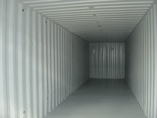 Raised bund perimeter detail inside container