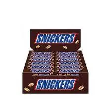 Close up of Snickers Fun Size Candy Bar